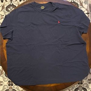Navy - Polo Cotton Crew Neck Shirt 3XB